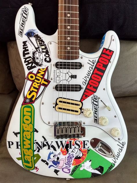 guitar stickering